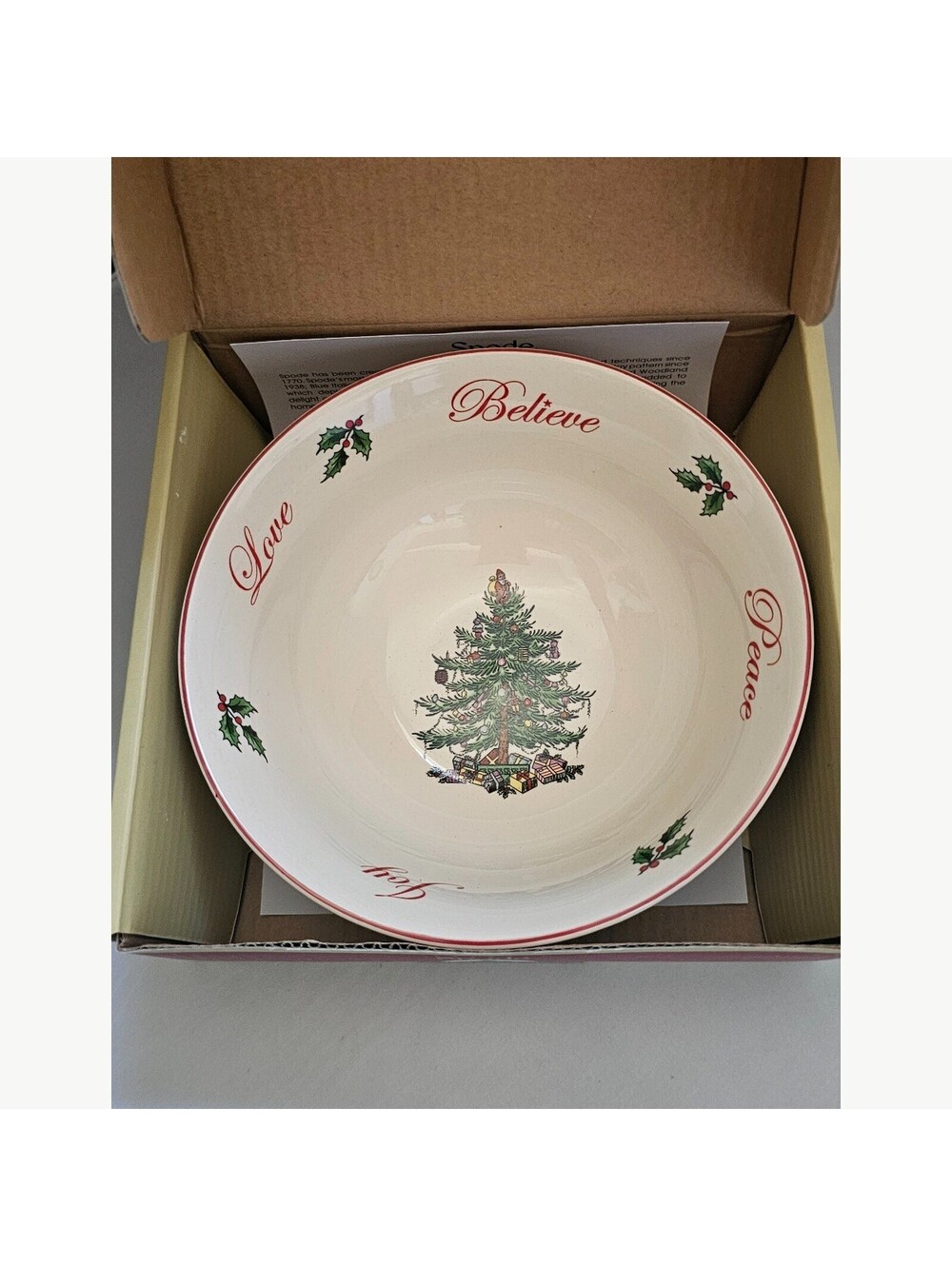 Spode Christmas Tree Annual Candy Bowl Ceramic Holiday Vintage Collectible - Picture 6 of 7
